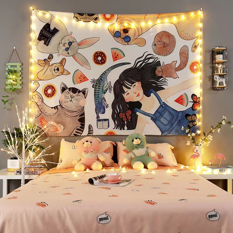 Vải treo trang trí tường đa năng 100*70cm