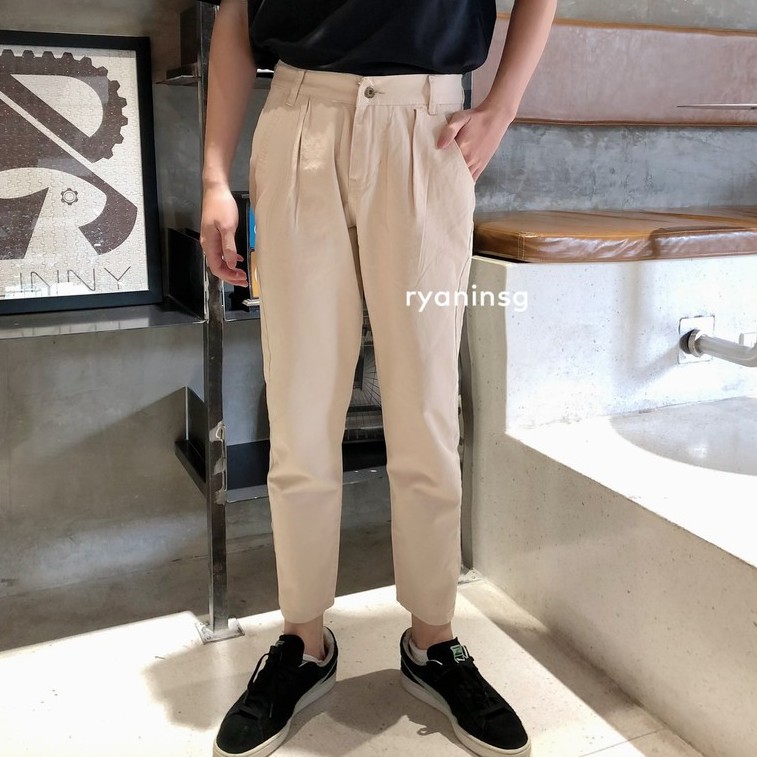 QUẦN KAKI DÁNG BAGGY ÔM MÀU BE/ NÂU RYAN FORM DÁNG HÀN QUỐC ĐI HỌC ĐI CHƠI ĐI LÀM