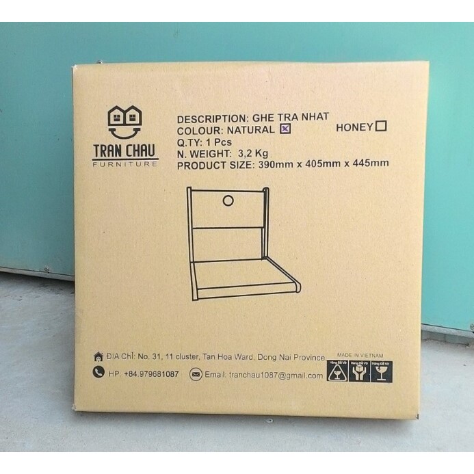 Ghế ngồi bệt kiểu nhật GỖ CAO SU 100% NỘI THẤT TC205