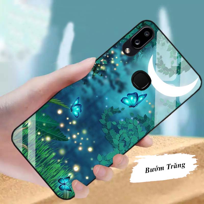 Ốp SAMSUNG A10, A10S, A20, A30, M20 Lưng Kính Cường Lực Cao Cấp Mới Nhất