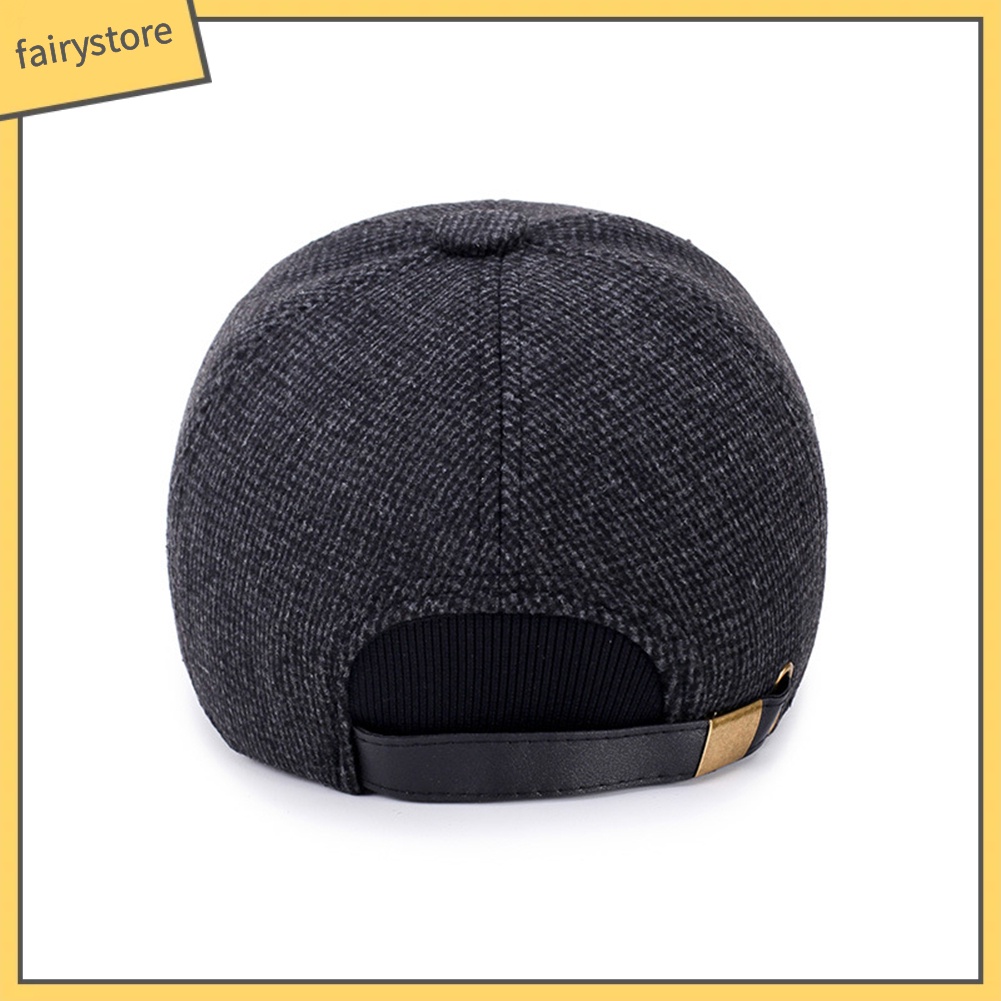 Mũ Lưỡi Trai Phối Lông Thú Cho Nam Giới