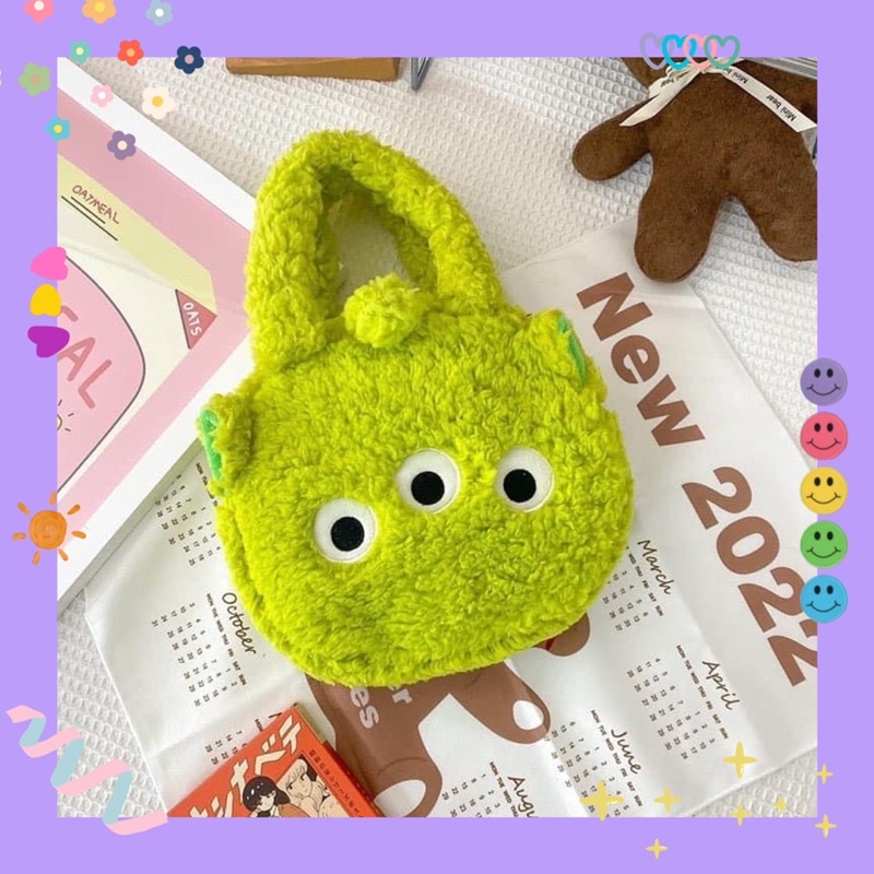 Túi xách lông quai ngắn hình Lotso,Pooh ,3 Eyes 🌸🌷🎀