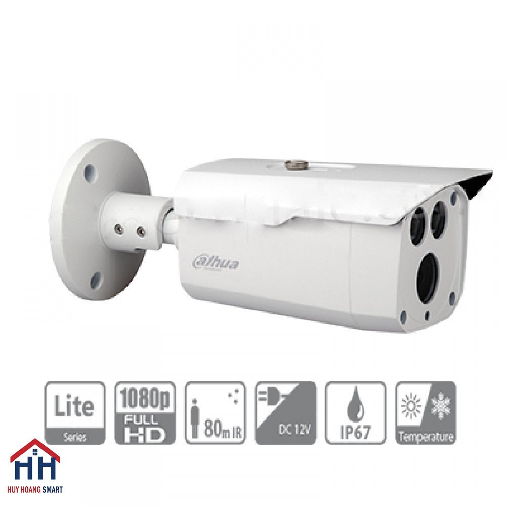 Camera Dahua DH-HAC-HFW1200DP-S4 (2mp) vỏ kim loại , hồng ngoại 80m. Hàng chính hãng DSS bh 24t