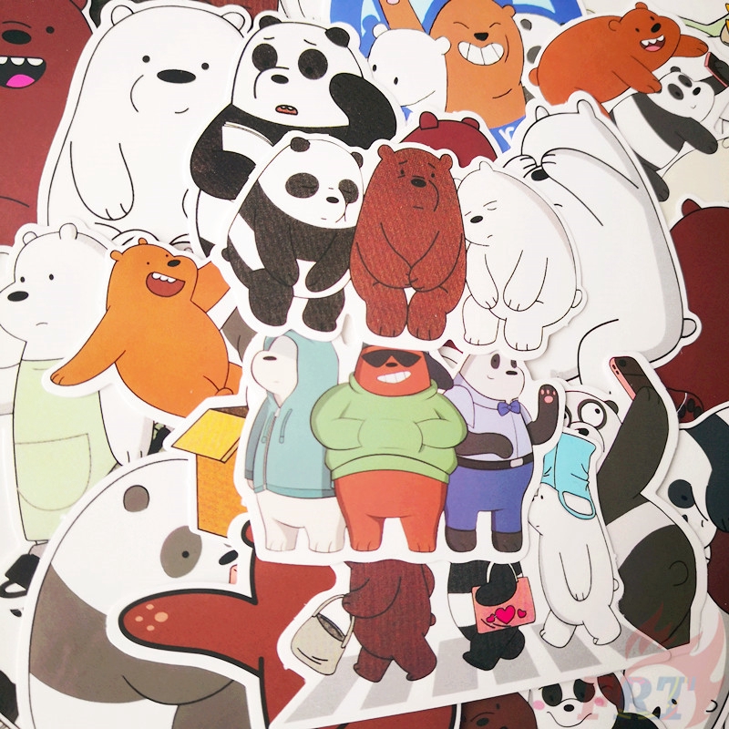 ❉ We Bare Bears - Series 02 Cartoon TV Shows Stickers ❉ 42Pcs/Set Waterproof DIY Fashion Decals Doodle Stickers