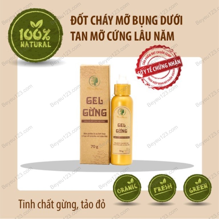 Gel gừng tan mỡ bụng giảm eo Wonmom cho Mẹ sau sinh 70gr - Việt Nam