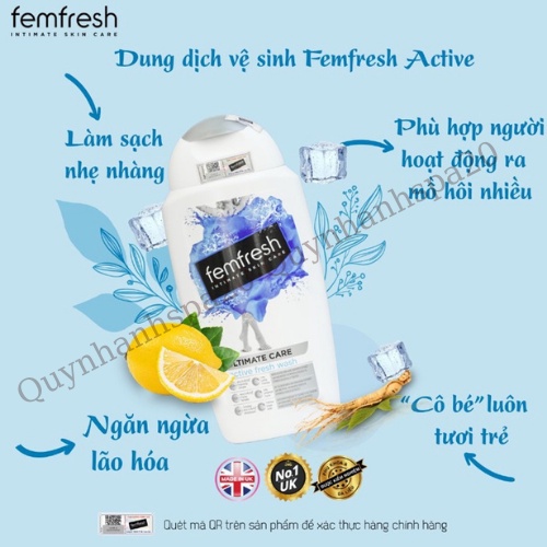 Dung Dịch Vệ Sinh Phụ Nữ Sạch Thơm, Tươi Mới Femfresh Daily Intimate Wash 150ml quynhanhspa20