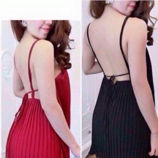 Đầm dập li hở lưng