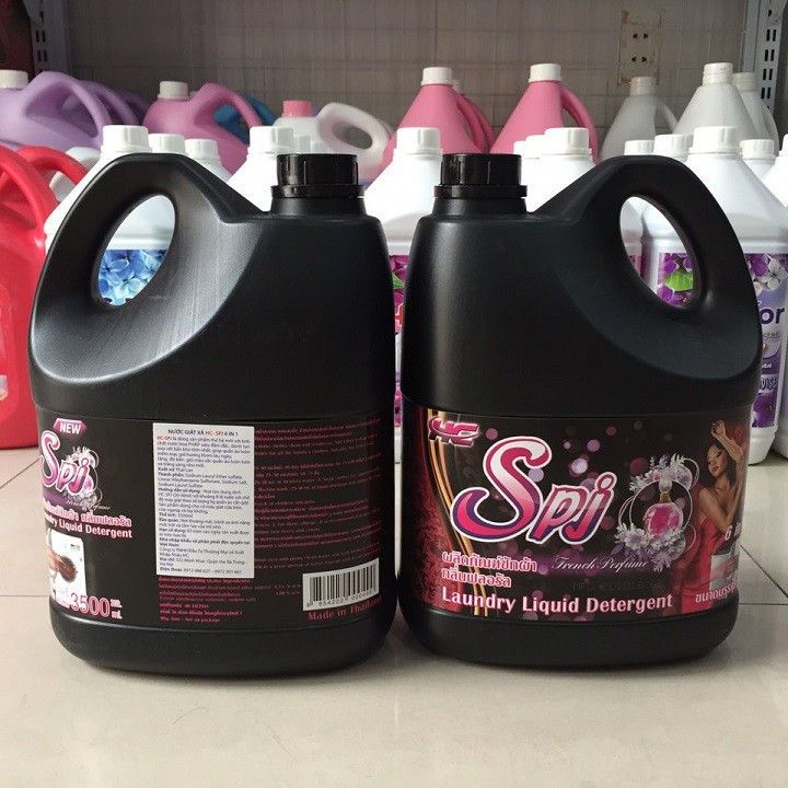Nước giặt xả đậm đặc SPJ 6 in 1 3.500ml Thái Lan (màu đen)
