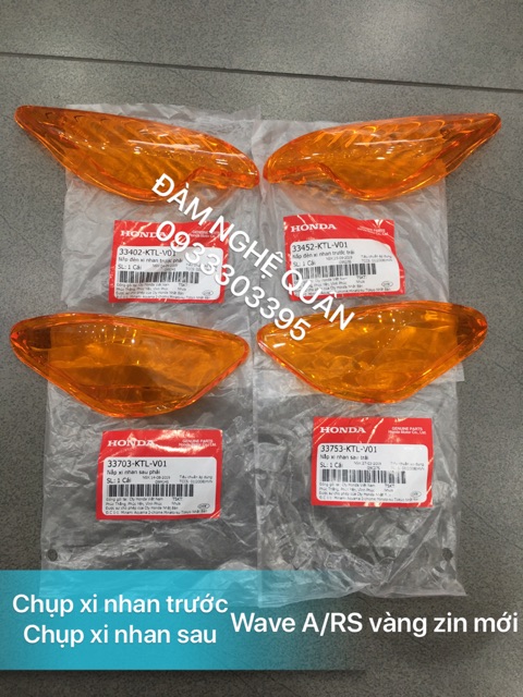 Chụp xi nhan trước hoặc sau Wave A 2016 / RS màu vàng zin hãng mới 100%