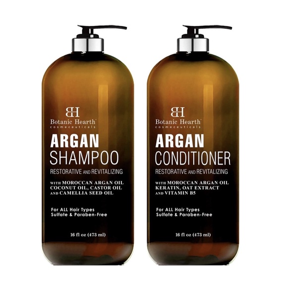 Bộ dầu gội + xả BOTANIC HEARTH Argan Oil Shampoo and Conditioner 473ml/chai USA
