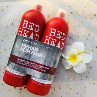 Dầu Gội TIGI Đỏ, Cặp Gội xả TIGI BED HEAD Phục Hồi Hư Tổn Cấp Độ 3 (gội + Xả), Dầu Dưỡng Tóc Chính Hãng
