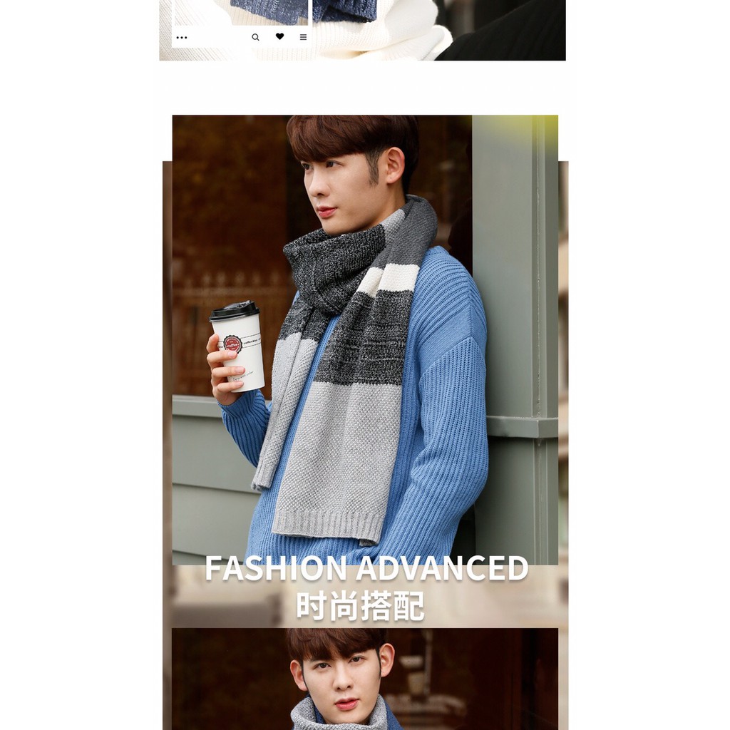 Khăn quàng cổ len nam đẹp thời trang