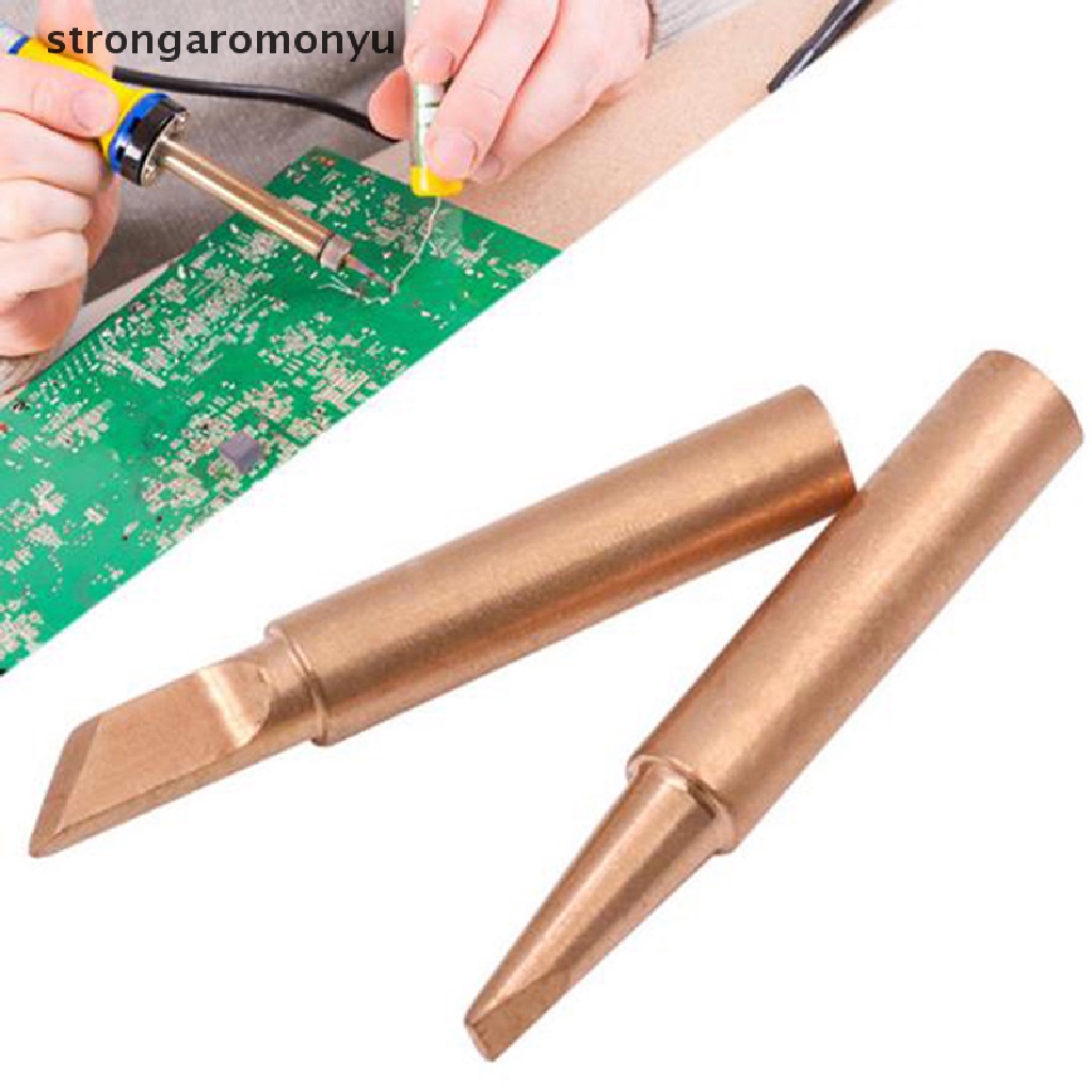 【YU】 5/6pcs Pure Copper 900M-T Solder Iron Tip Lead-free Solder Tip Welding Head  .