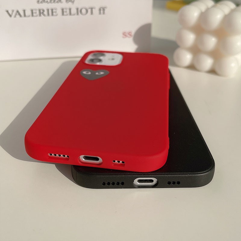 Ốp Điện Thoại Silicon Họa Tiết Đôi Mắt Đỏ Đen Độc Đáo Cho iPhone 14 6s 7 8 Plus X XS XR 11 12 13 PRO Max AT0205