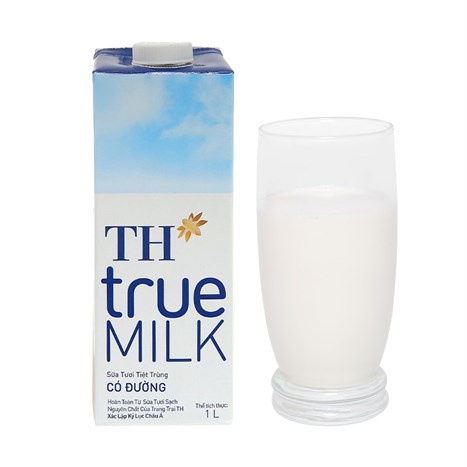 Thùng 12 hộp sữa tươi tiệt trùng có đường TH true MILK 1 lít