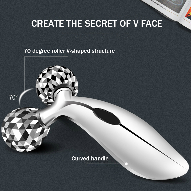 3D Face Roller Massager Face Lift Roller Massager Y Shape Rotation Wrinkles Remove Tighten Skin Care V Face Lifting Beauty Tool