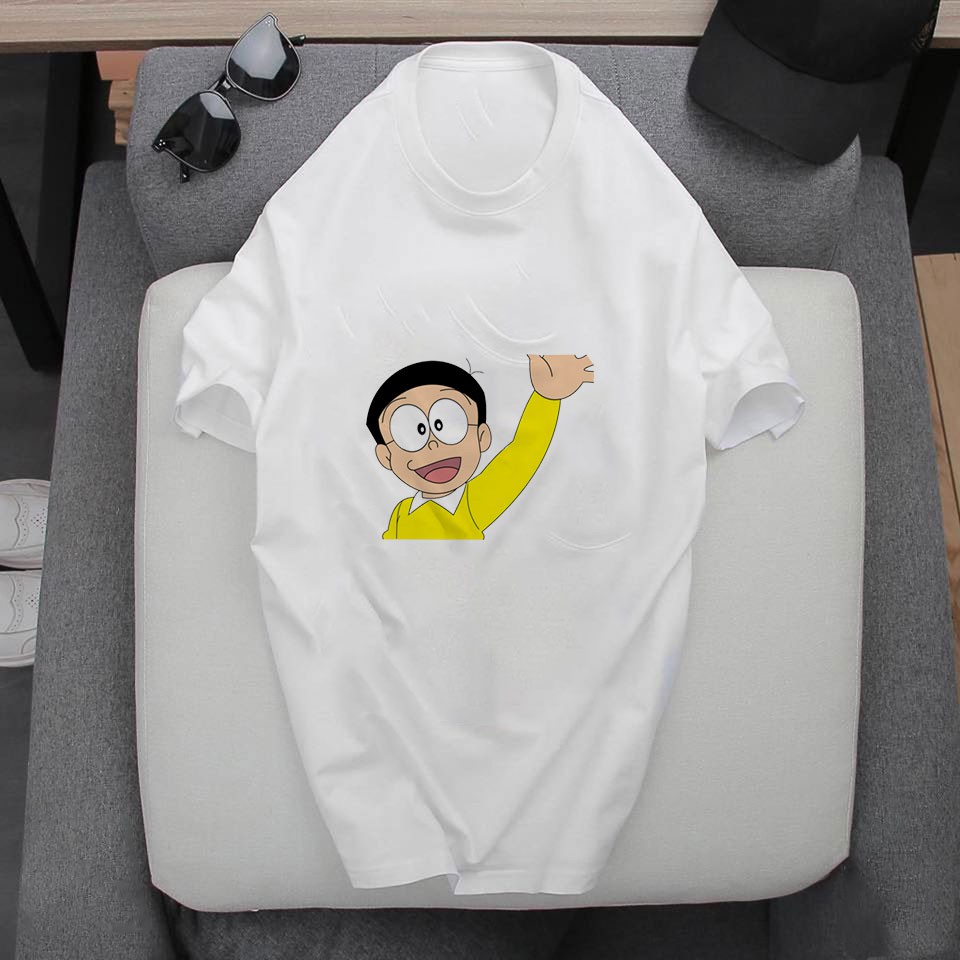 Áo Thun Phim Hoạt Hình Doraemon - Nobita ( Có Size Trẻ Em ) 16.20