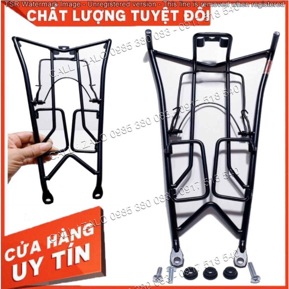 Baga Winner X Cao Cấp (V1, V2) INOX Sơn Đen Tĩnh Điện Dày 10 Ly Chắc Chắn Mẫu Mới 2019 - 2021 (Ảnh Sp Thật)