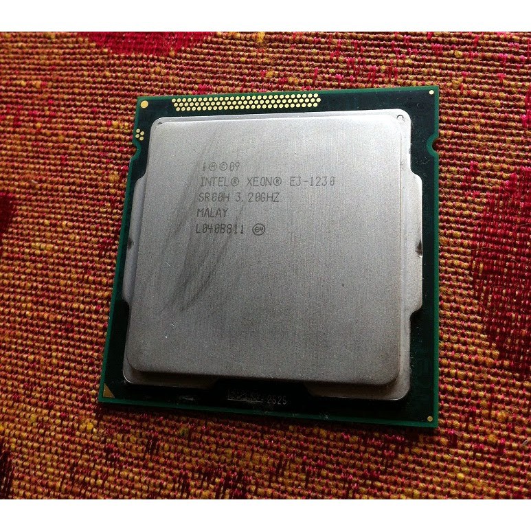 Chip Xeon® E3-1230 tương đương i7 2600 sk 1155 95