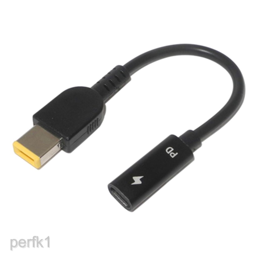 Cáp sạc truyền dữ liệu chuyển đổi đầu USB Type-C sang đầu vuông chuyên dụng cho Lenovo