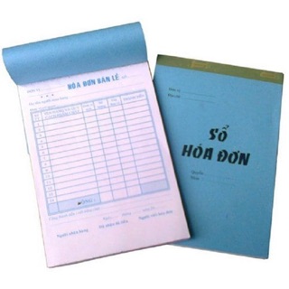 10 sổ hoá đơn bán lẻ 3 liên 13*19cm