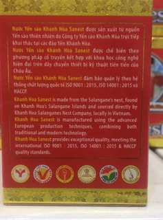 Nước yến sào Sanet