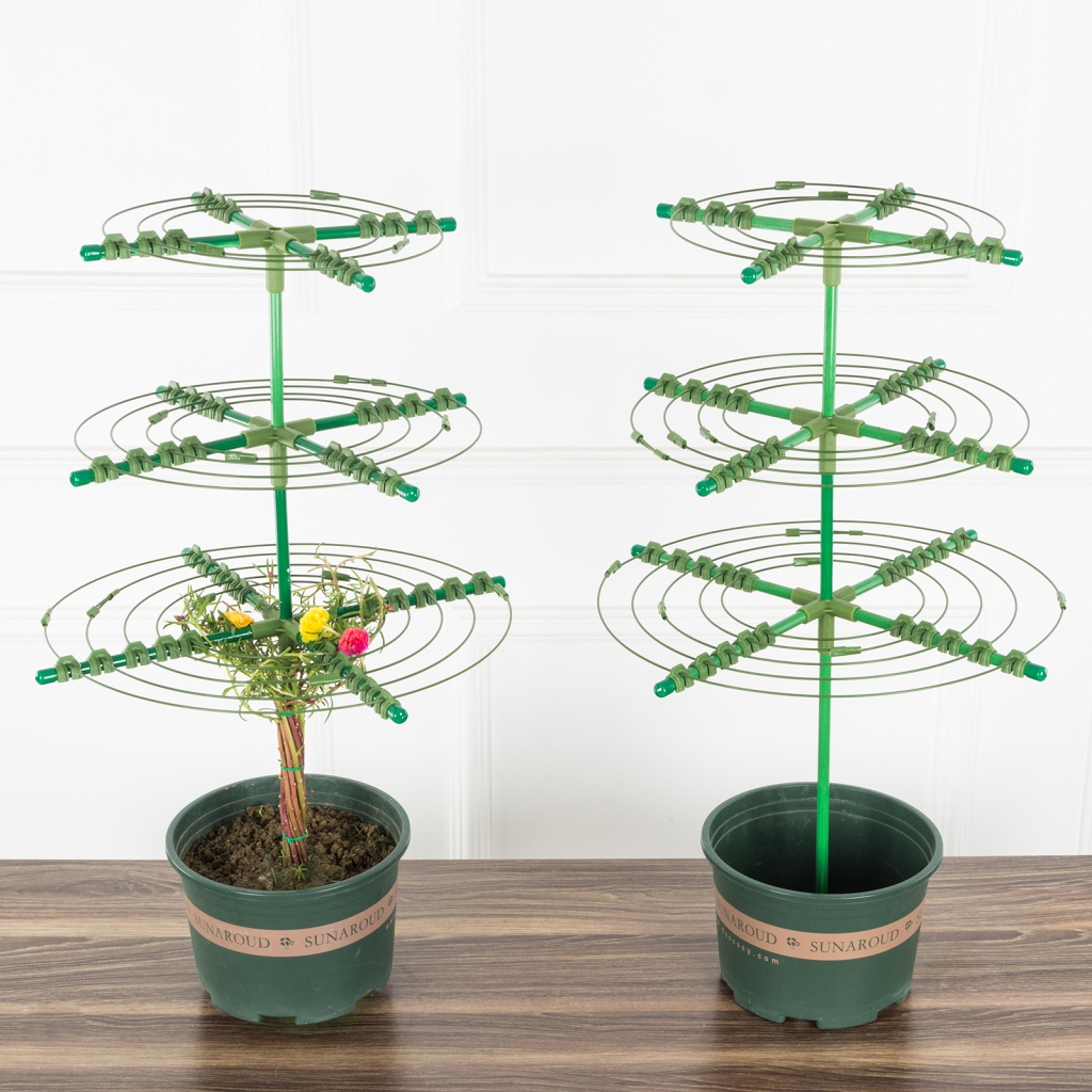 Cây leo hỗ trợ vườn trellis nhựa có thể tháo rời cọc tái sử dụng khóa bền nhà trong nhà ngoài trời giá đỡ hoa