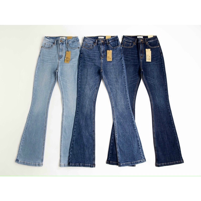 Quần jean ống loe dài xuất khẩu