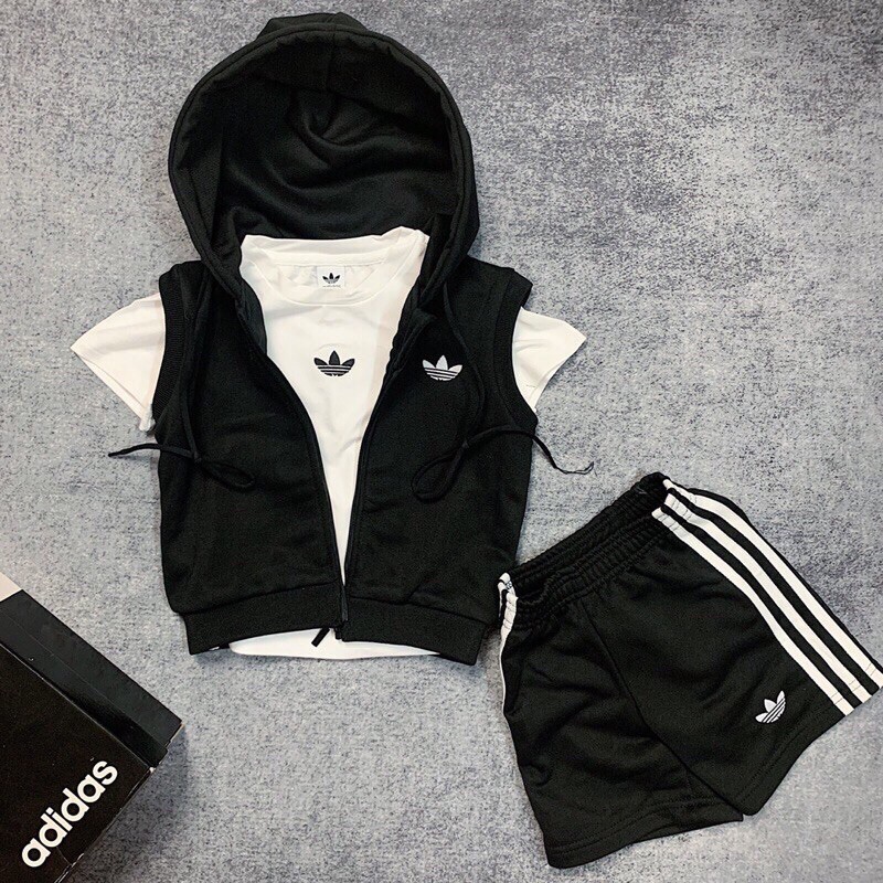 Set Das kèm khoác gi-lê xuất xịn cho bé #Team Adidas đâu nàoooo😍
