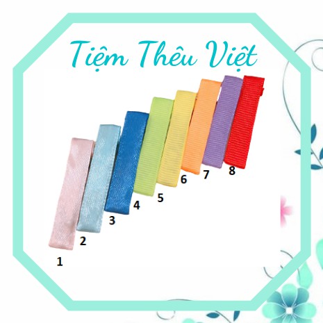 Kẹp Tóc Bọc Vải Tiệm Thêu Việt Kẹp Tóc Bọc Ruy Băng