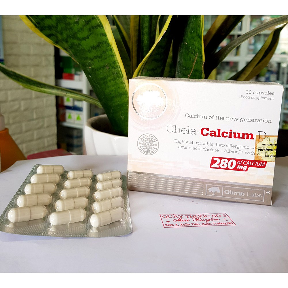 [CHÍNH HÃNG- DATE XA]Canxi hữu cơ Chela - Calcium D3 cho mẹ bầu và sau sinh