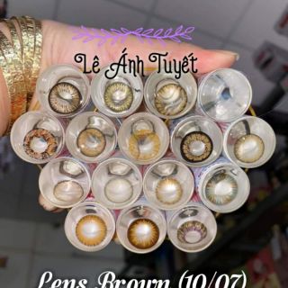Lens brown + khay đơn