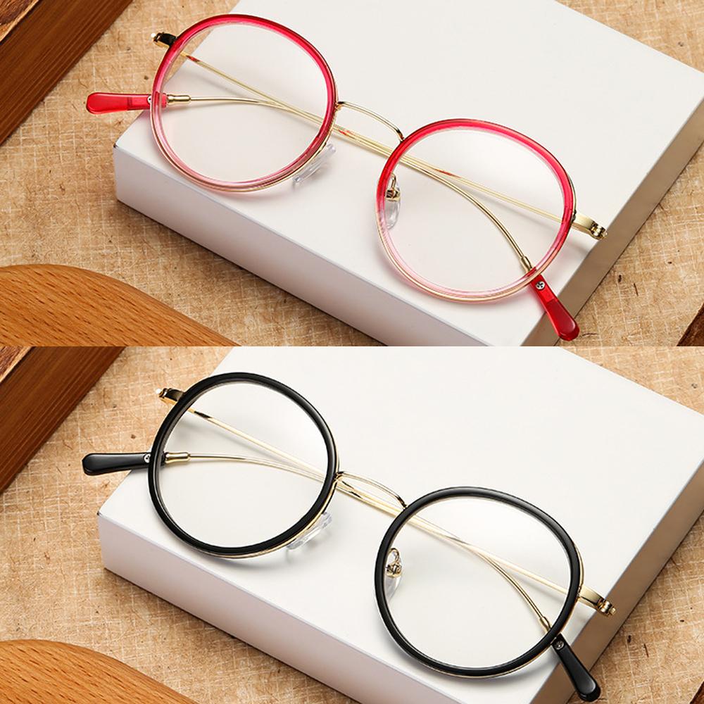 ROWANS Kính Gọng Kim Loại Siêu Nhẹ Phong Cách Vintage Thời Trang
