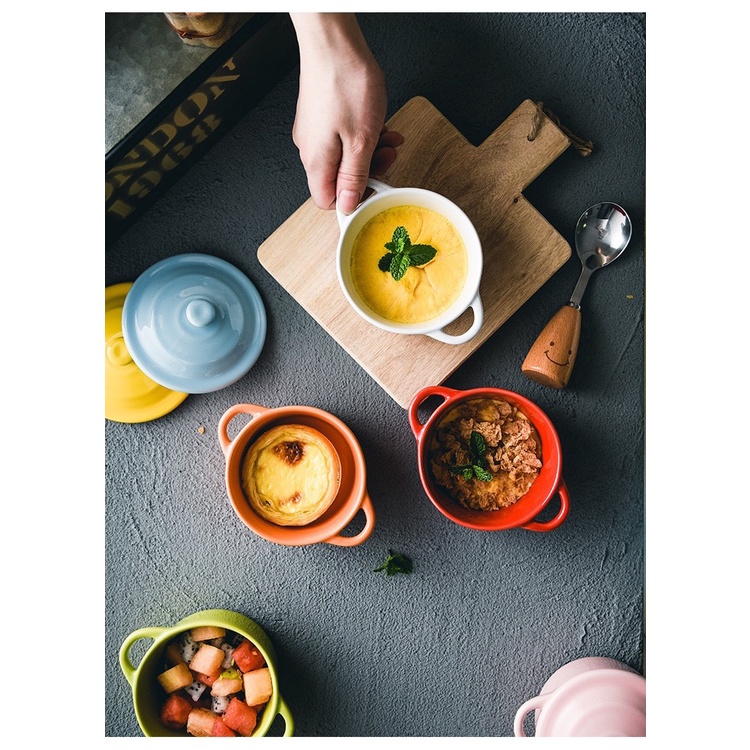 Bát ăn yến, soup chè, làm caramen, pudding ... dáng chiếc nồi có nắp