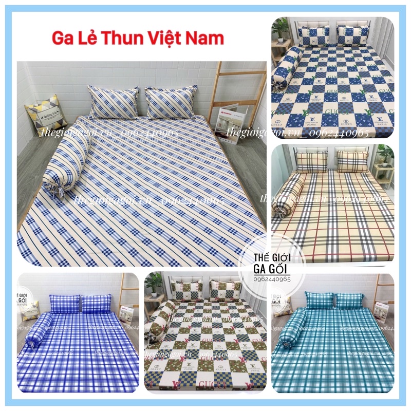 ❤️Ga lẻ thun lạnh Việt Nam cao cấp (Không áo gối - đủ kích thước [Nệm cao từ 3-12cm ]