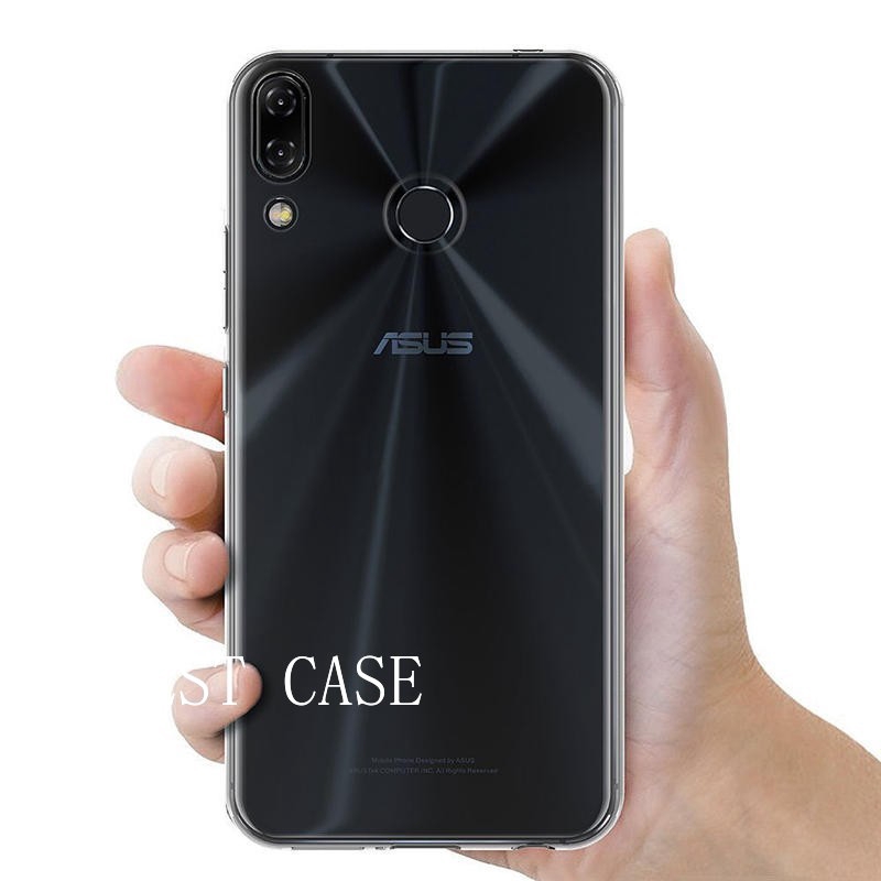 Ốp điện thoại TPU silicon mềm trong suốt chống sốc cho Asus Zenfone 5Z ZS620KL