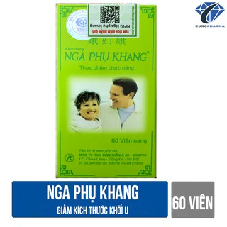 NGA PHỤ KHANG- hổ trợ ngừa u xơ tử cung- U nang buồng trứng hộp 60 viên