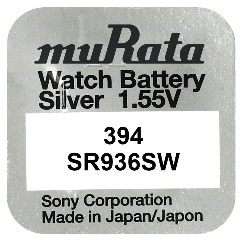 Pin đồng hồ MURATA Sony 394 / SR936SW oxit bạc Made in Japan chính hãn