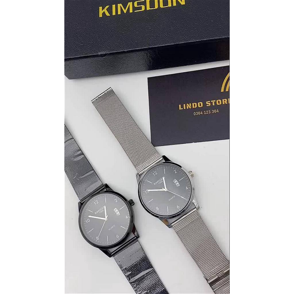Đồng Hồ Nam Dây Thép Lưới Cao Cấp Kèm Lịch Ngày Hộp Chính Hãng KIMSDUN K-1871B | BigBuy360 - bigbuy360.vn
