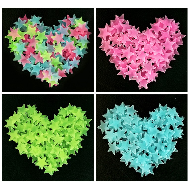 [Mã LIFEHLDEC giảm 10% đơn 99k] 100 ngôi sao dán tường dạ quang | BigBuy360 - bigbuy360.vn