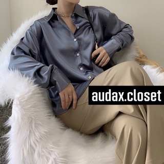 |Hàng Loại 1| Áo Sơ Mi Tay Dài Lụa Satin Unisex Freesize Rộng Đứng Form Nhiều Màu Cao Cấp May Kĩ