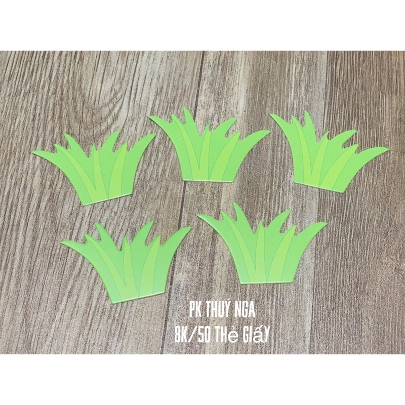 5 BỘ 50 THẺ CÂY CẮM GIẤY TRANG TRÍ BÁNH KEM