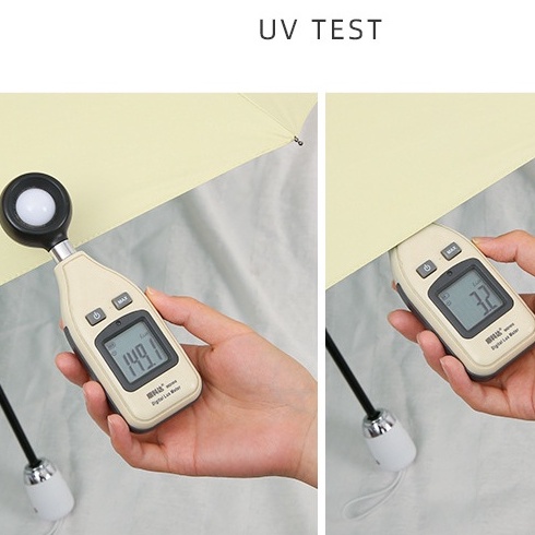 ô Gấp chiếc ô Sun UV Chặn màu tinh khiết đen Suncreen Umbrella cho mưa hoặc tỏa sáng Boron069