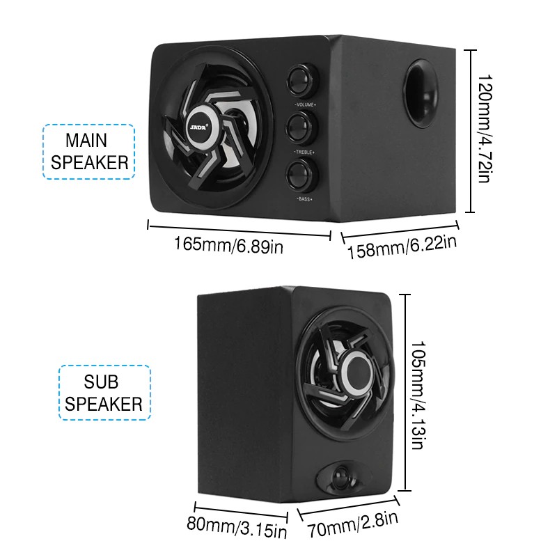 Loa Vi Tính Bluetooth Sada D-209 ,Loa Máy Tính Bluetooth 5.0 Stereo 7 Màu Sắc Ánh Sáng Bass Trầm Ấm | BigBuy360 - bigbuy360.vn