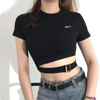 Áo croptop thiết kế hở eo độc đáo phối đồ sành điệu cho nữ
