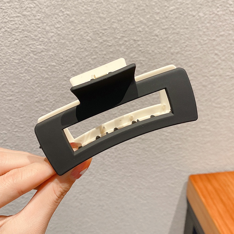 Kẹp Tóc Càng Cua Bằng Acrylic Hai Màu Sắc