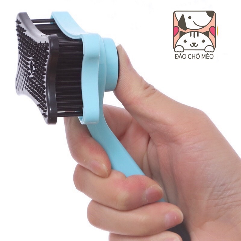 Lược chải lông cho thú cưng tự động có nút bấm gỡ lấy lông tiện lợi cao cấp nhiều màu tùy chọn - Đảo Chó Mèo Official