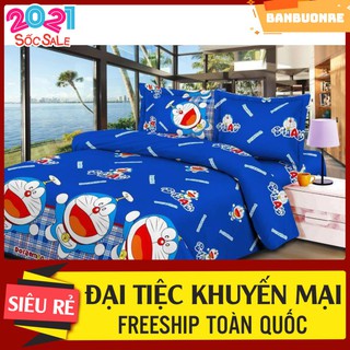 Vỏ chăn lồng ruột có khóa kéo mẫu doremon