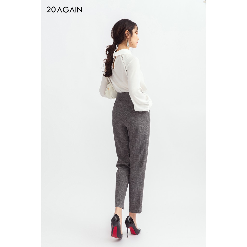 Quần dài suông xếp 2 ly trước QAA1121 20AGAIN | BigBuy360 - bigbuy360.vn