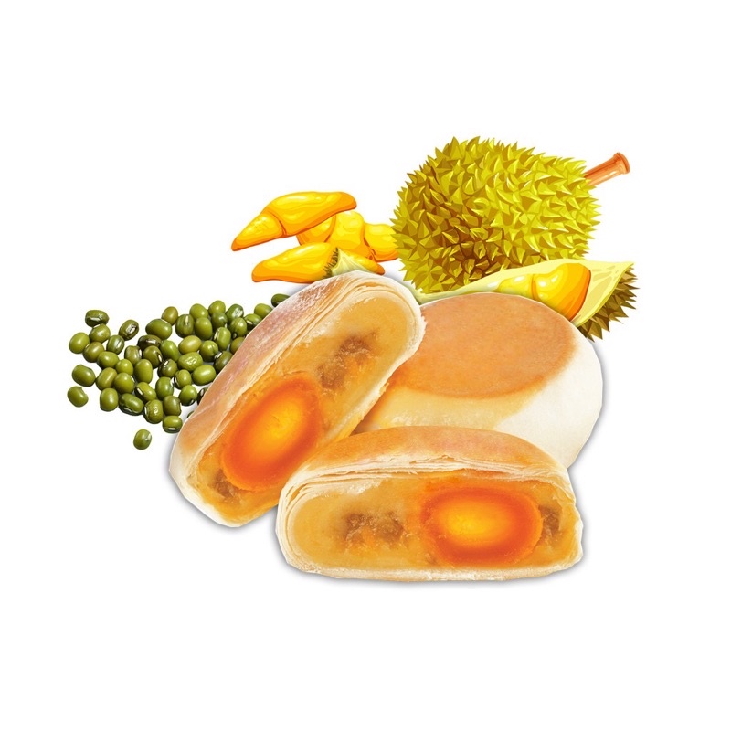 Bánh pía đậu sầu riêng trứng muối 5* tân huê viên